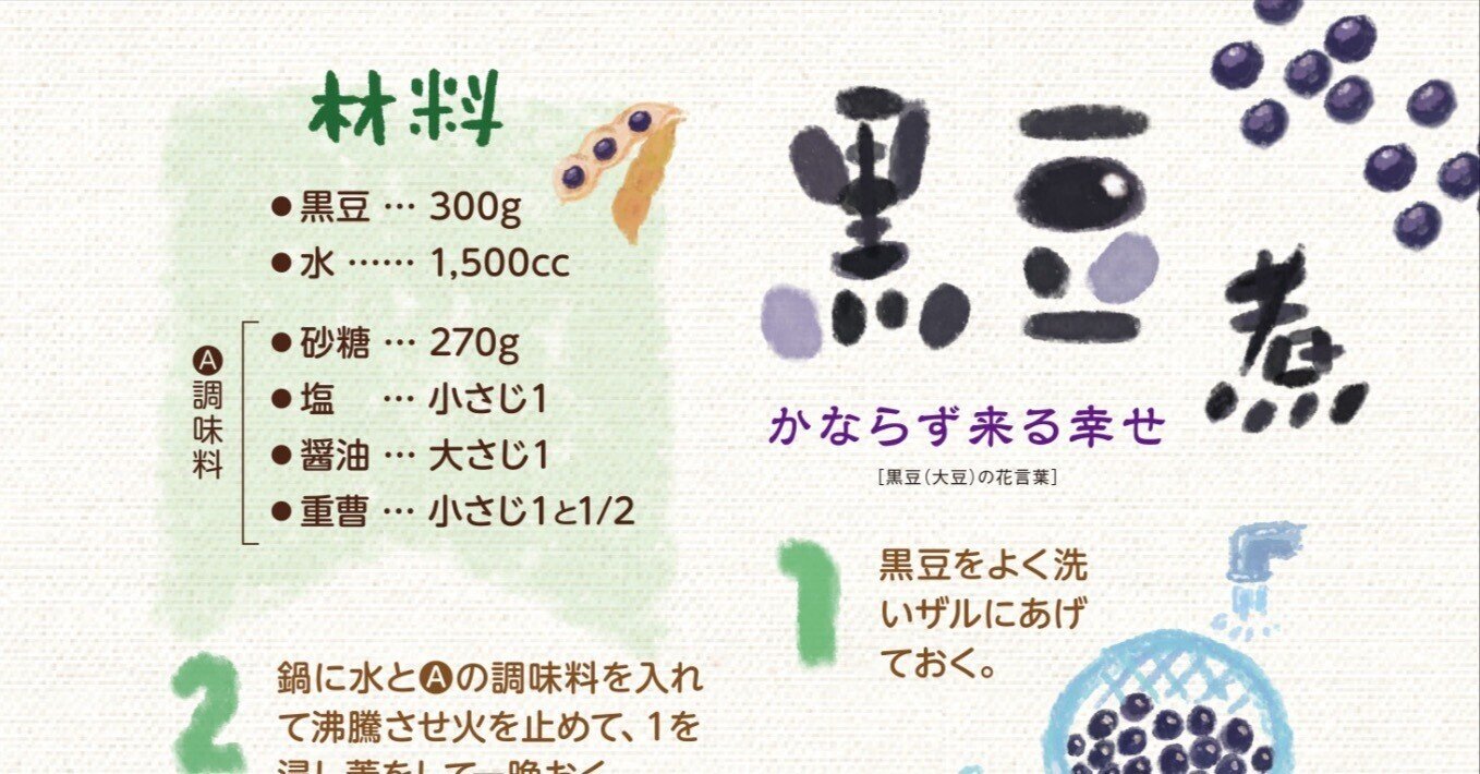 黒豆 大豆 の花言葉 かならず来るしあわせ 冨樫デザイン Note 黒豆 大豆 の花言葉 かならず来るしあわせ 冨樫デザイン Note