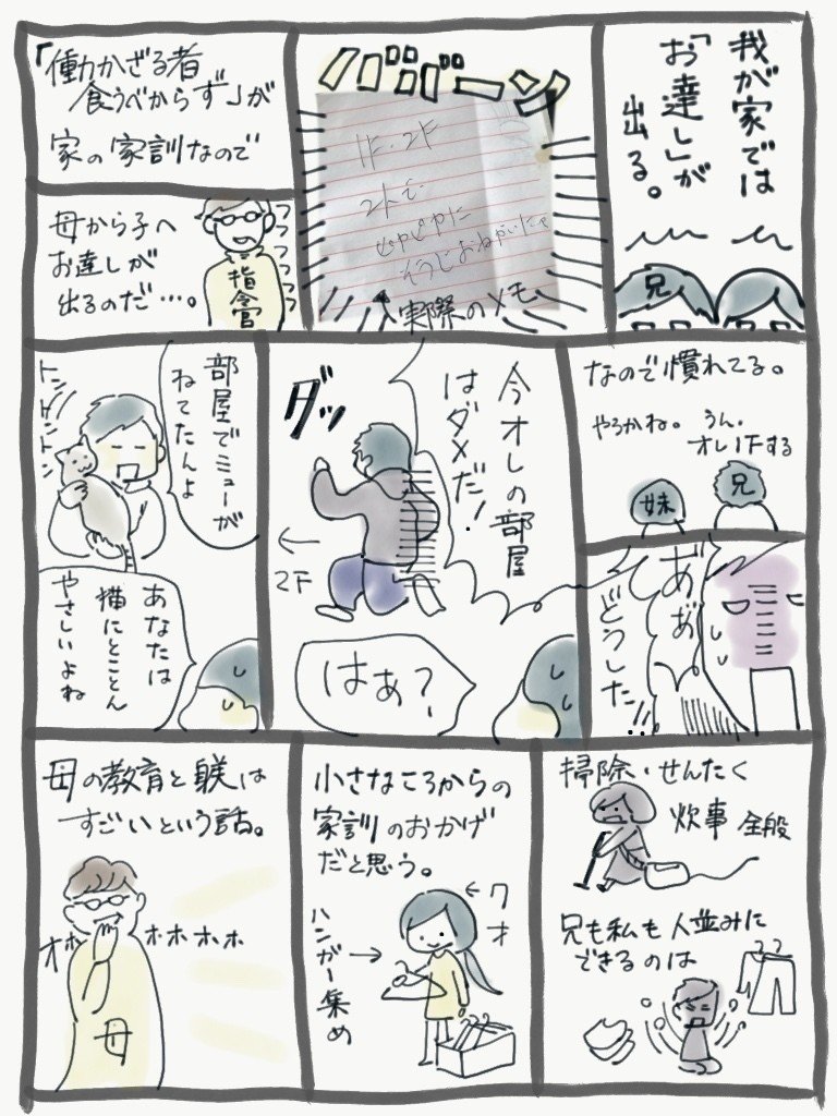 我が家の家訓は 働かざる者食うべからず あきめも Note 我が家の家訓は 働かざる者食うべからず あきめも Note