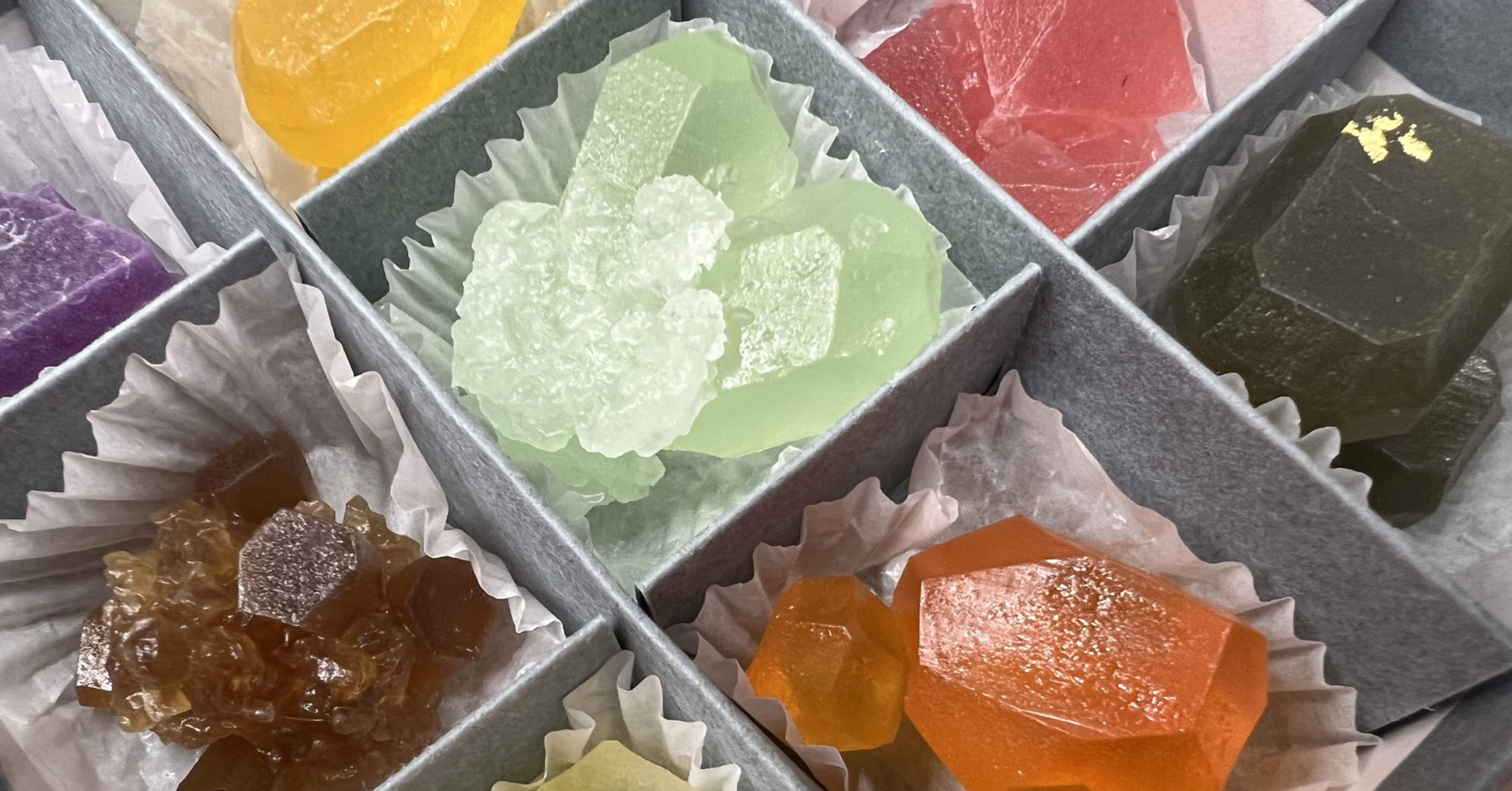 琥珀糖ページ Harape Collaboration] A special version of amber sugar made in