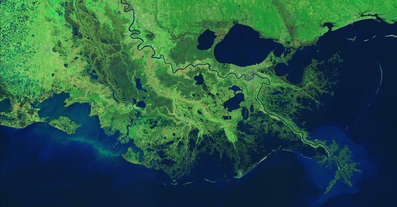 ルイジアナ州の湿地帯の急激な減少と拡大を衛星が追跡。｜DigitalCreator