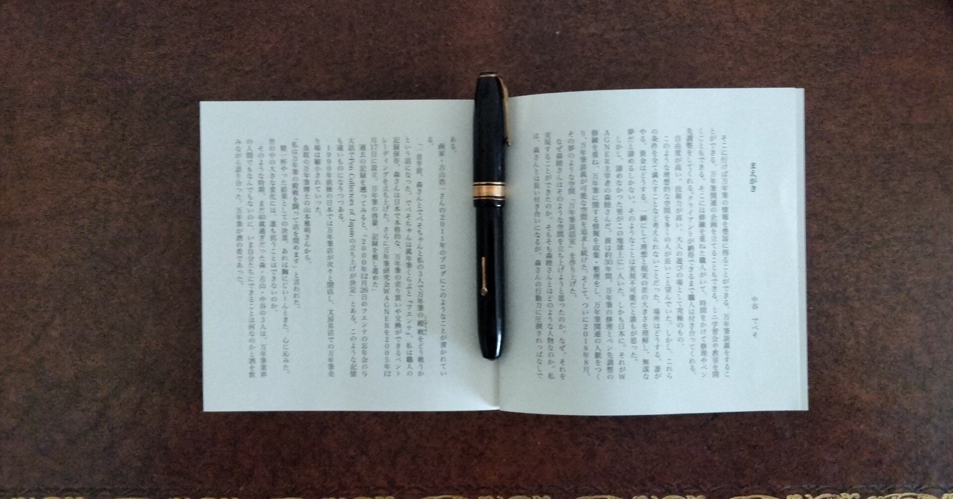 021 『万年筆談義』 まえがき｜でべそのつぶやき