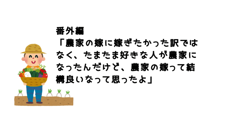 【番外編】東京生まれ東京育ちの私が、婚活にて100人の男性と会った結果、田舎の農家に嫁いだ話