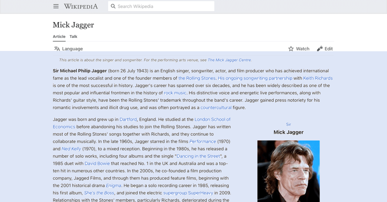 写真 ミック・ジャガー ポートレート プレスフォト MICK JAGGER