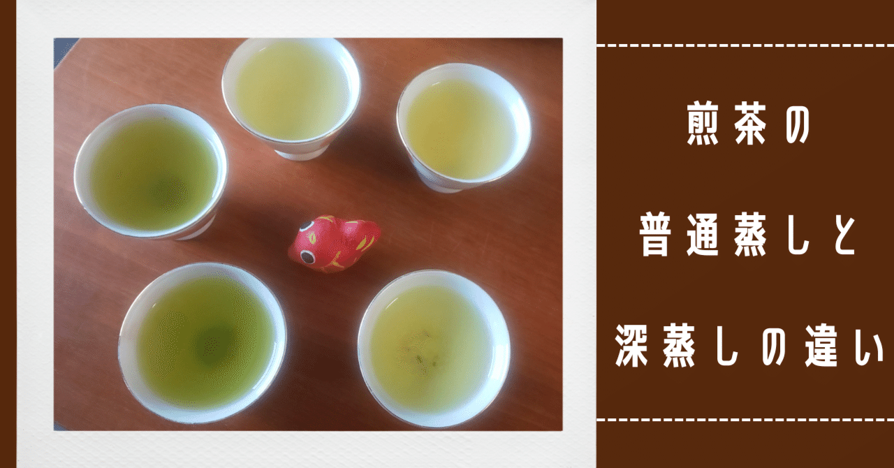 煎茶の普通蒸し（浅蒸し）と深蒸しの違いをA4一枚にまとめたよ｜やっと