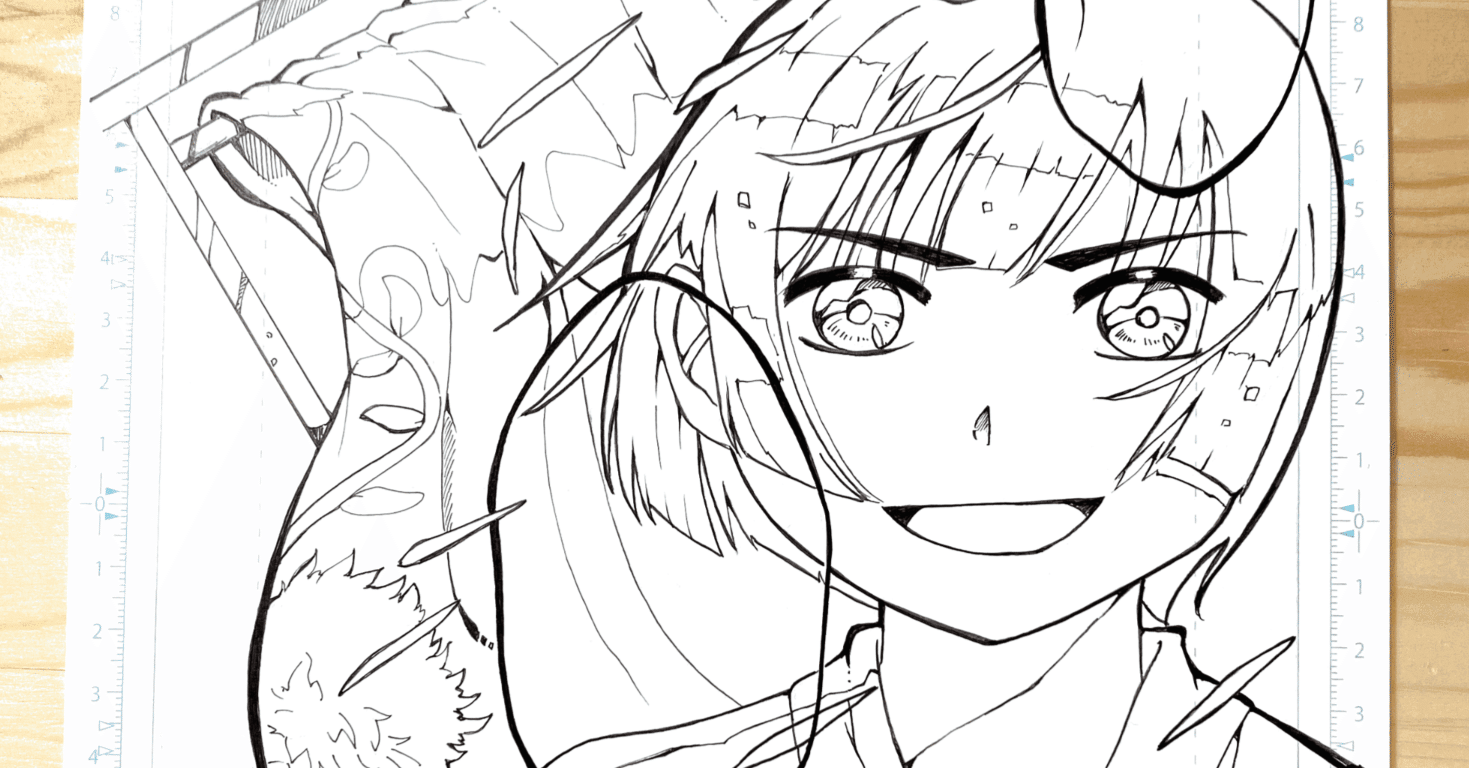 線画はアナログザムライでっす 白旗 あおさぎ Web漫画家 Note