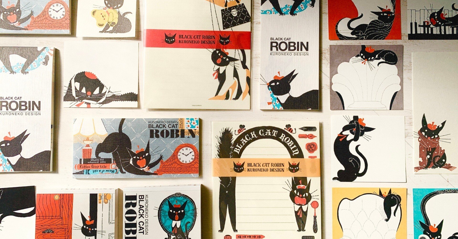 黒ねこ意匠★一筆箋セット 2022 冬の新作② 黒ねこ意匠 一筆箋｜表現社 cozyca products