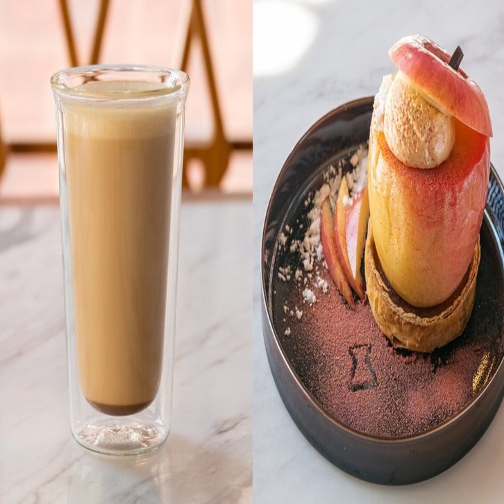 スパイスチャイやクラフテッドドリンクなど 自家製ドリンクメニューが充実 りんごのタルトとご一緒に Intersect By Lexus Tokyo Note