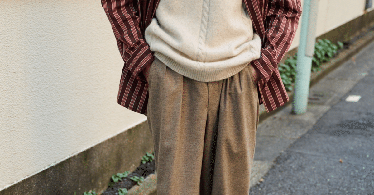 PHLANNÈL Wool Cashmere Buggy Trousers 2 Phlannel Wool Cashmer Buggy Trousers - メルカリ