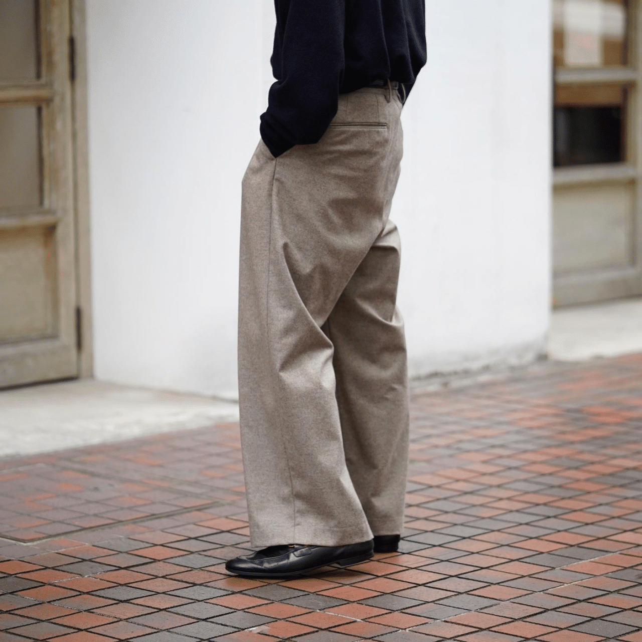 PHLANNÈL Wool Cashmere Buggy Trousers 2 PHLANNÈL Wool Cashmere Buggy Trousers 2