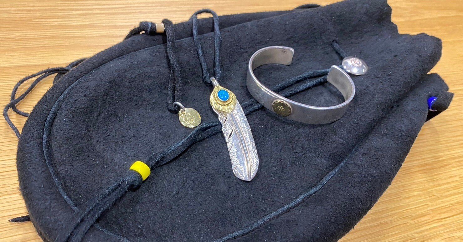 ゴローズ ターコイズ付き平打ちリング 直径1.8cm ターコイズ付き平打ちリング 〈21号〉 【取扱：原宿シルバー店