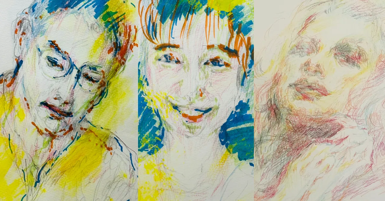 月岡榮貴 「Y夫人像」 デッサン画 絵画 写実的なデッサンを思わせる人物画が特徴的な福岡えみさんの作品を鑑賞