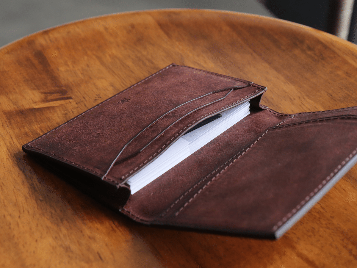 ブライドルレザー】スリムな名刺入れ SAYA｜BRUSH