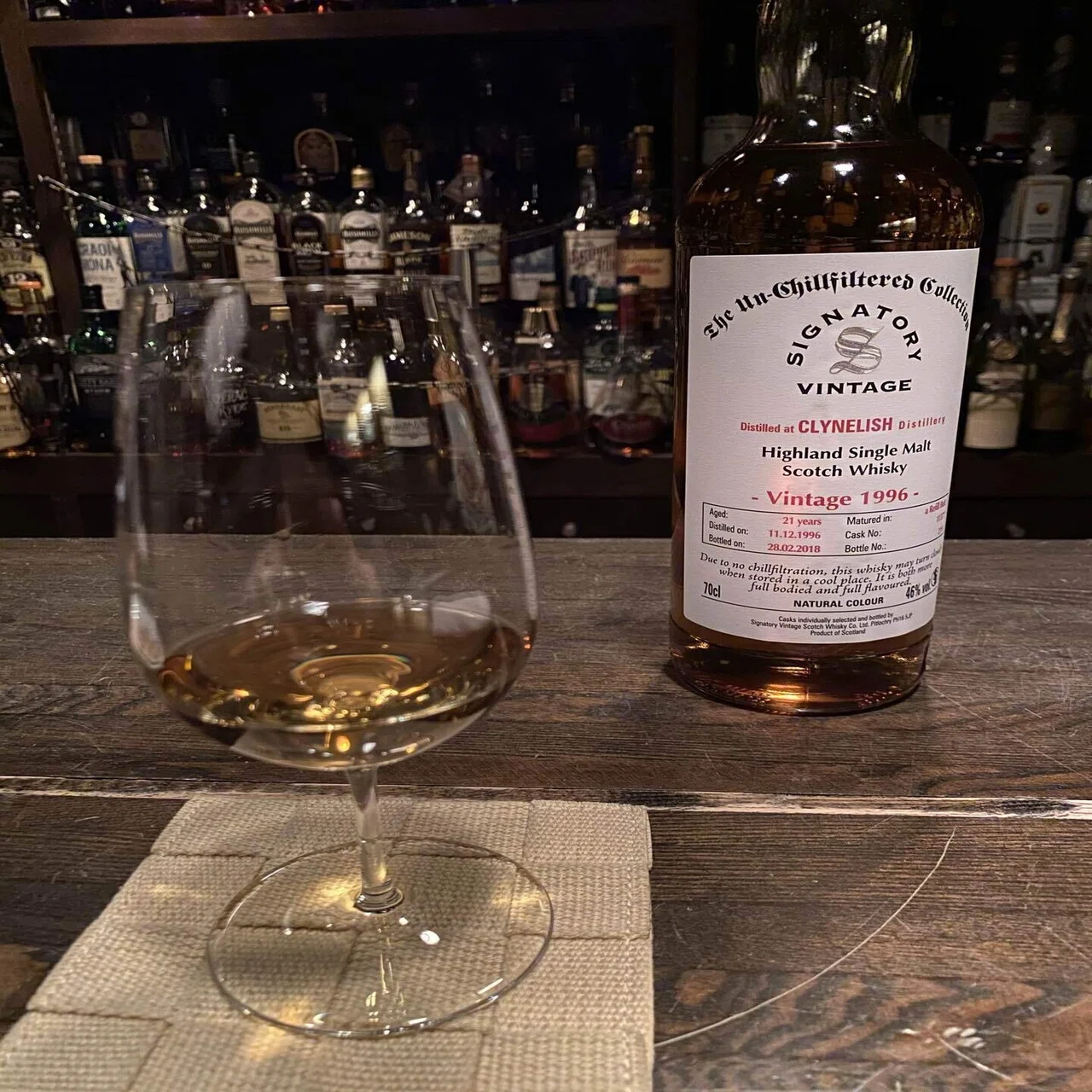 Clynelish 21y 1996-2018 46% Signatory Vintage｜今日もゆっくり呑ん 