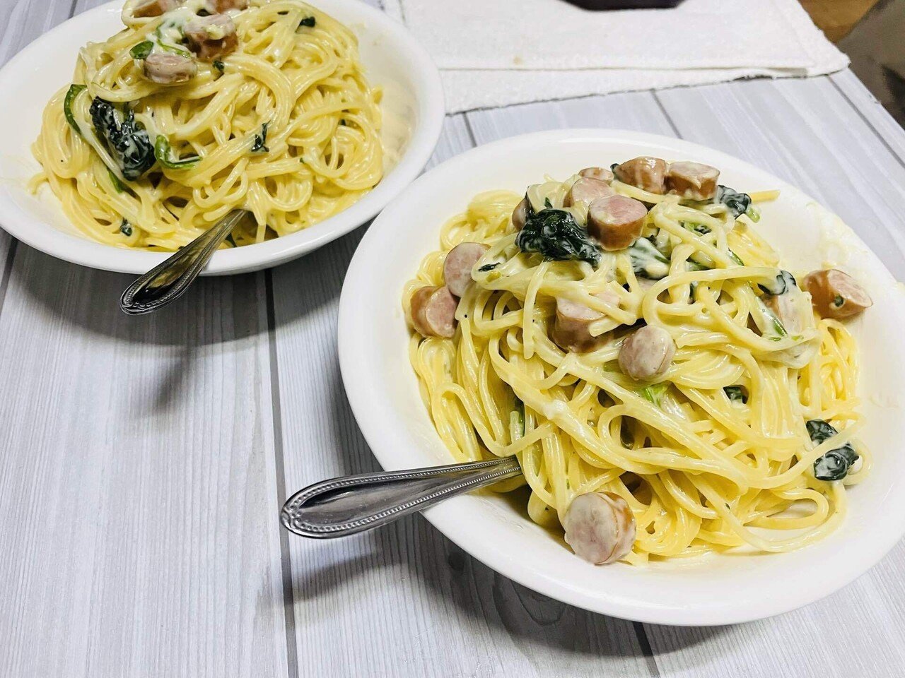 グリルチキンとほうれん草ととろけるモッツァレラチーズのレシピ