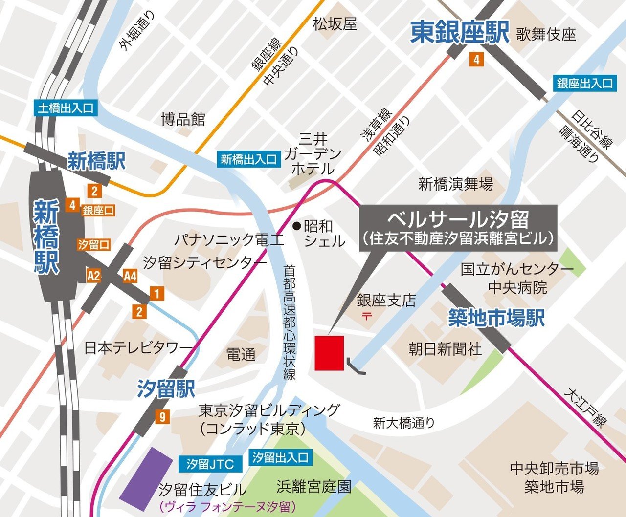 汐留map