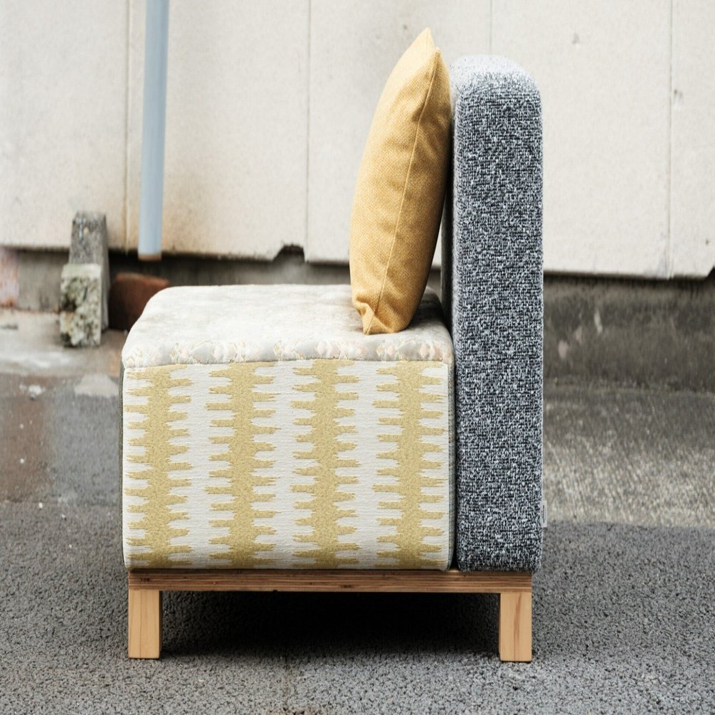 ソファー　ラタン 大竹産業ラタン(籐) 並び替え自由な 組み合わせソファ(センター