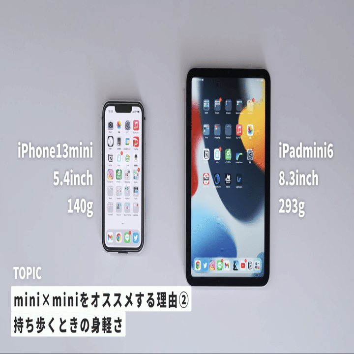 今からでも遅くない】iPhone 13 mini と iPad mini 6 の二刀流を