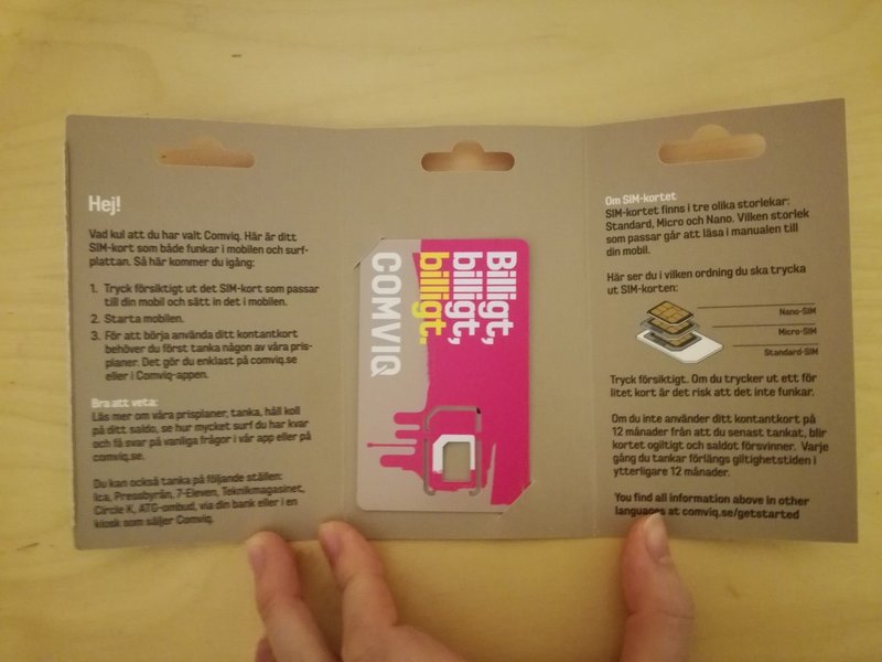 Simカードについて In スウェーデン Yumi Note