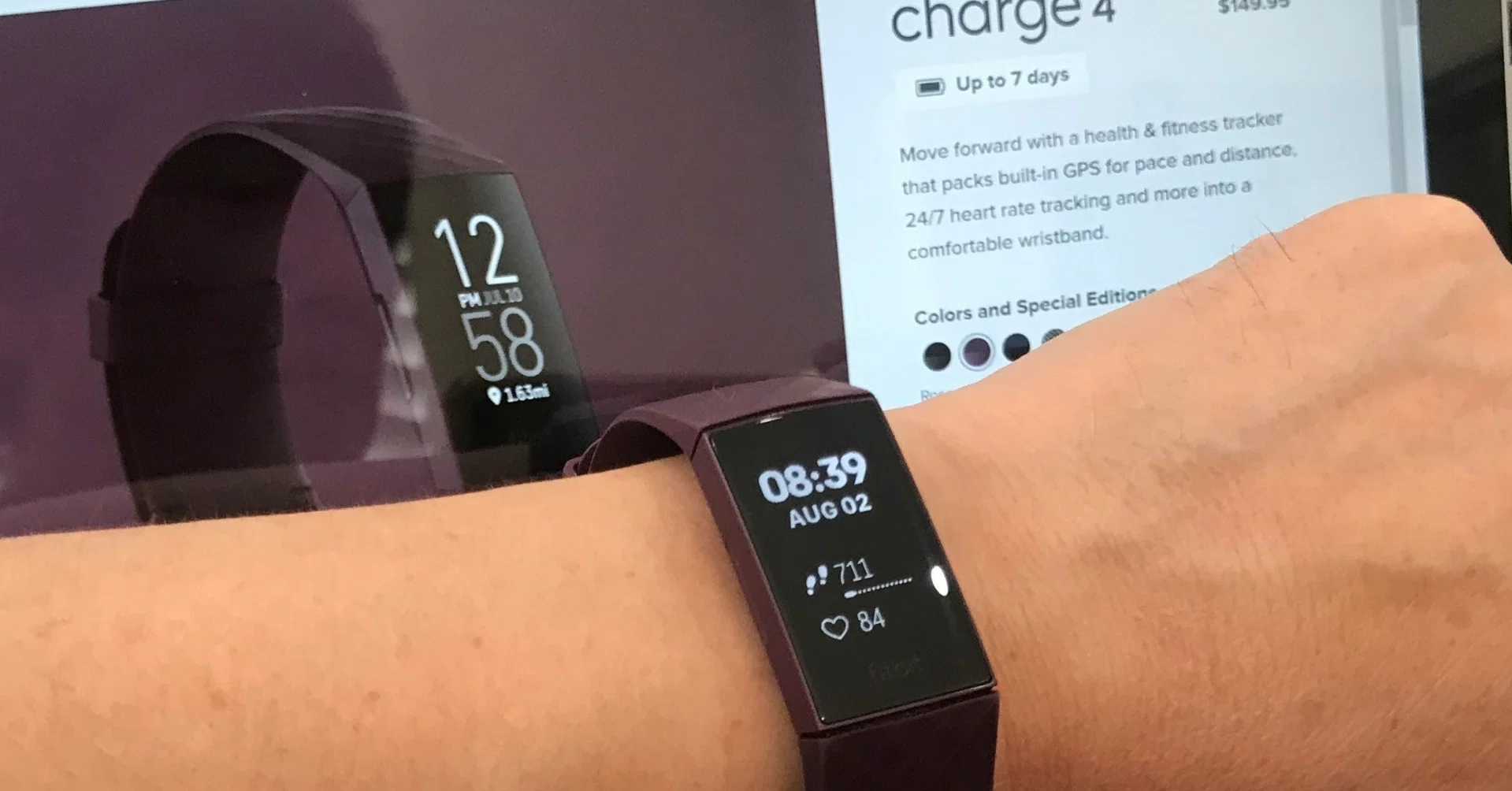 Fitbit Charge 5 トラッカー ブラック/グラファイト [最大7日間