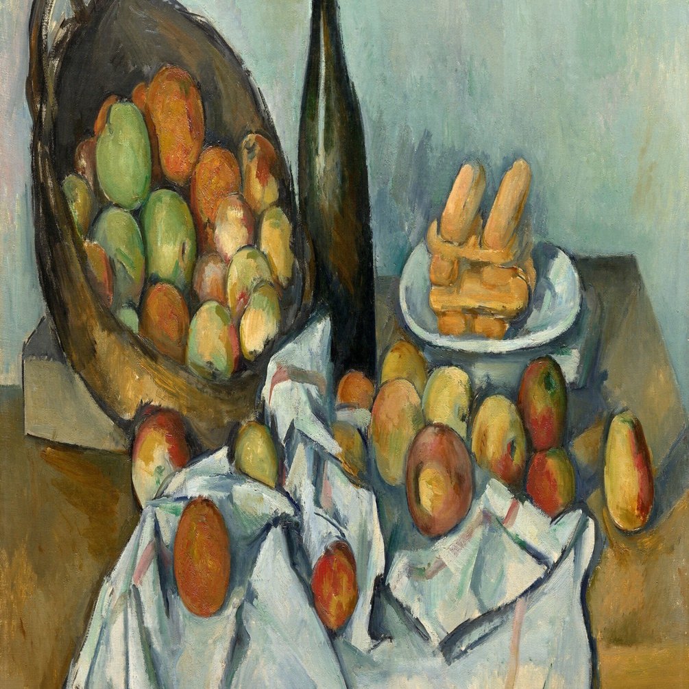 ポール・セザンヌ、【籠のある静物】、希少な画集画より ポール・セザンヌ 「果物籠のある静物」 | | アトリエ・ブランカ