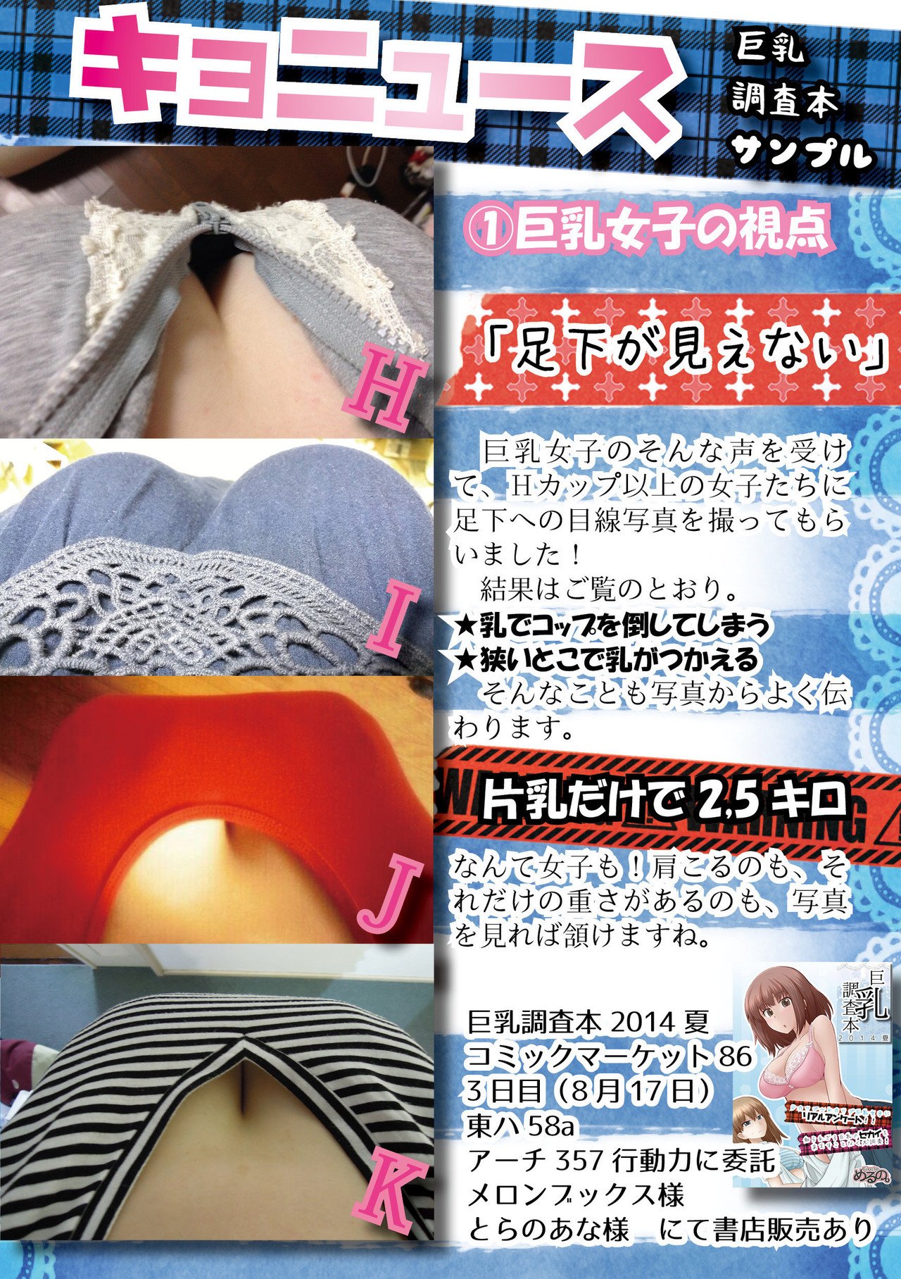 巨乳調査本の広告。｜めるのあやか