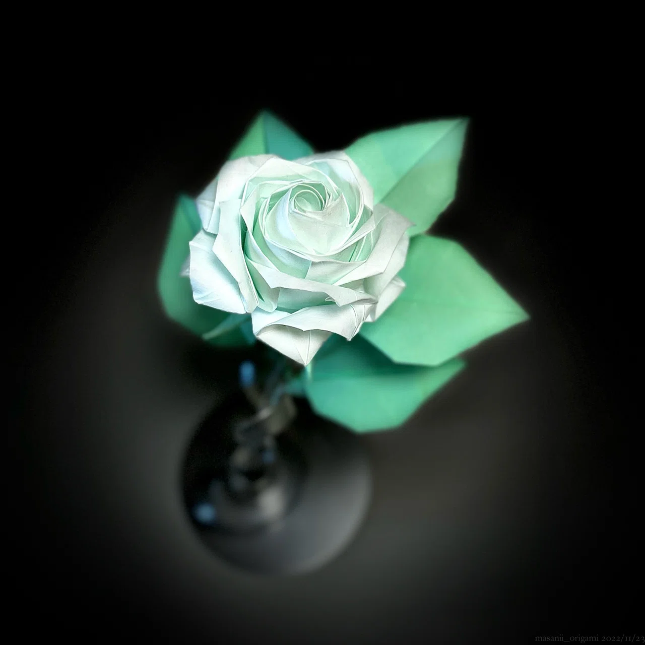ポーラの薔薇に葉がつき、新型iPhoneと出会う／Rose for POLA meets