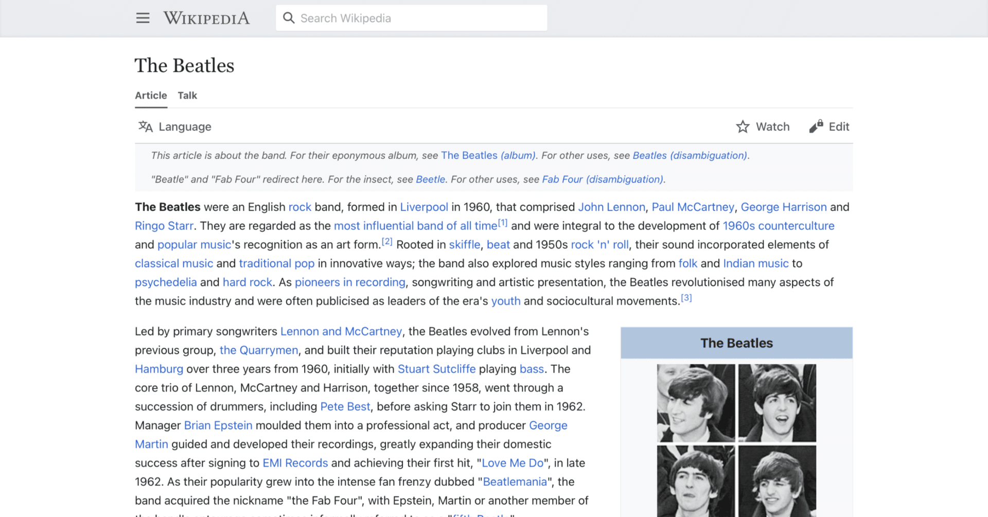 ビートルズ】英語版ウィキペディアを日本語で読む【The Beatles】｜英語de洋楽｜note