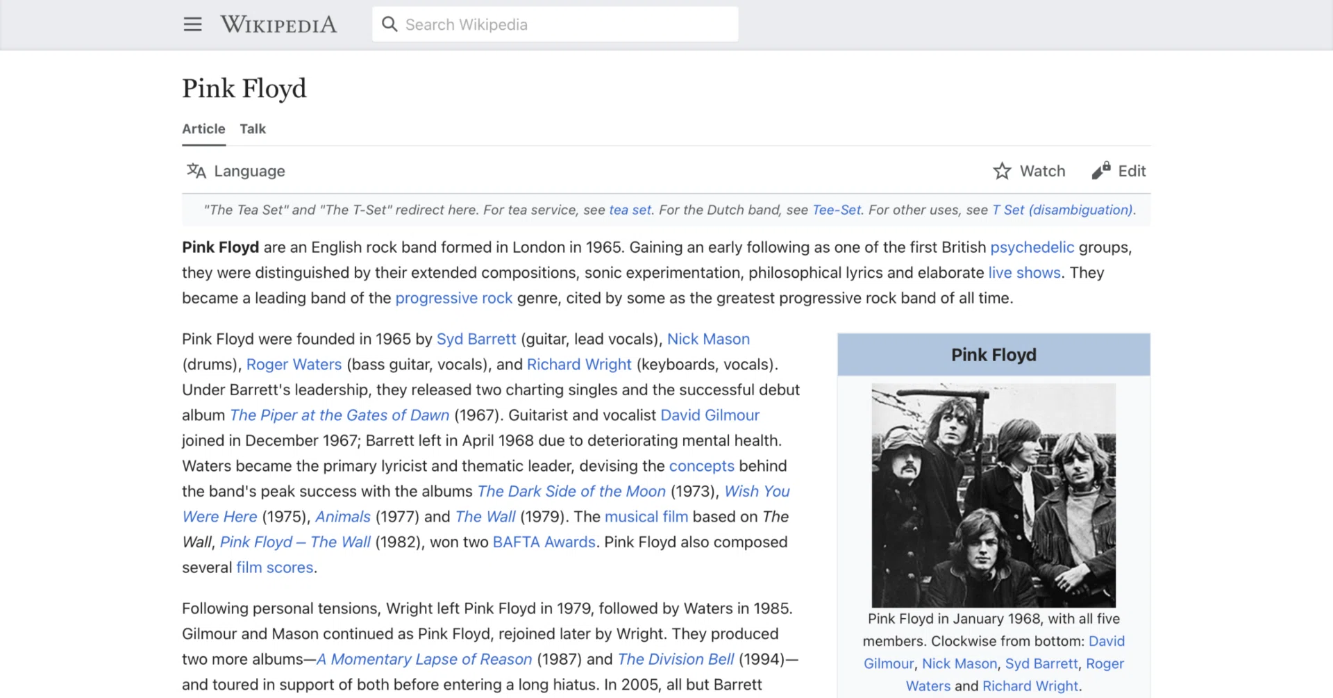 ピンク・フロイド】英語版ウィキペディアを日本語で読む【Pink Floyd 