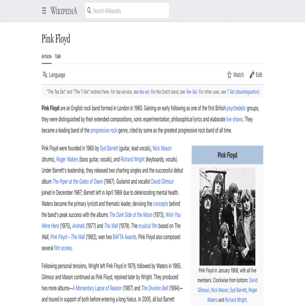 ピンク・フロイド】英語版ウィキペディアを日本語で読む【Pink Floyd】｜英語de洋楽（英語でAI／英語で洋楽）