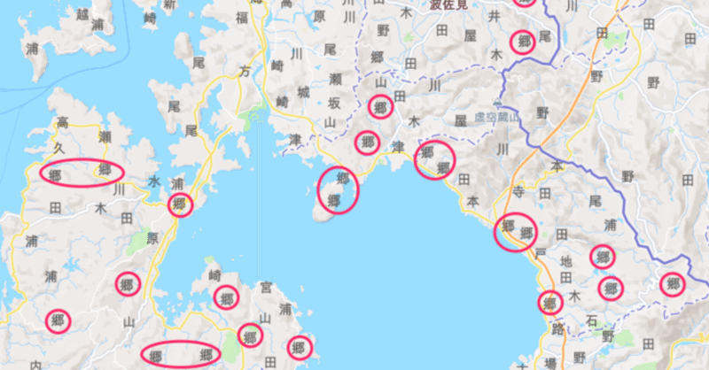 日本地図で地名の分布を見てみた