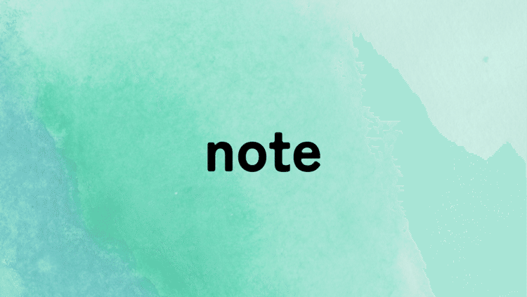 『note』