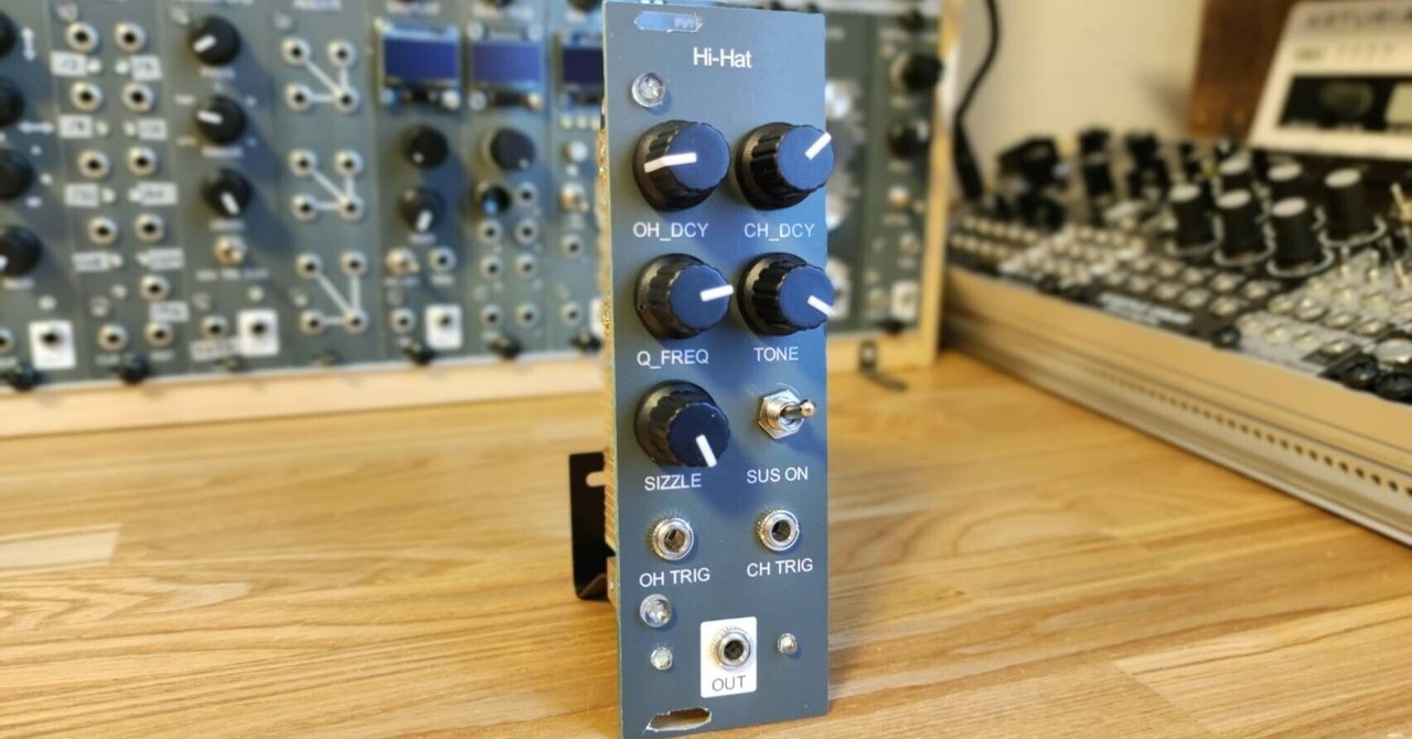 $6 Metallic Hi-Hat - DIY Eurorack Modular Synthesizer｜HAGIWO/ハギヲ