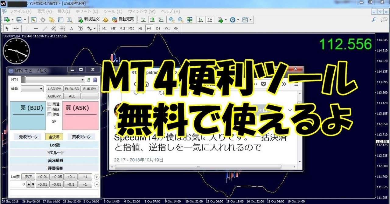 Mt4無料で使える便利ツール Fx ゆるかわちゃん Note