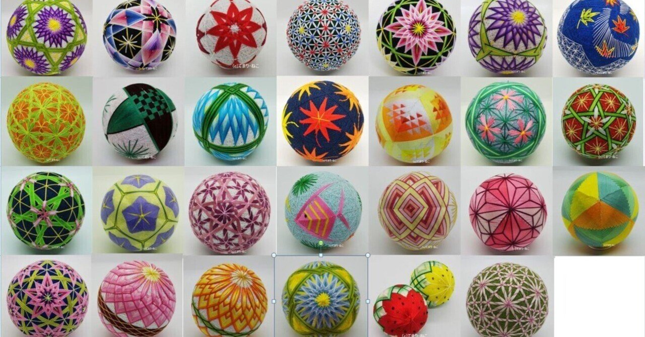 手まり(全6個)♥︎置物♥︎手毬♡けまり♡鞠♡蹴鞠♡ボール