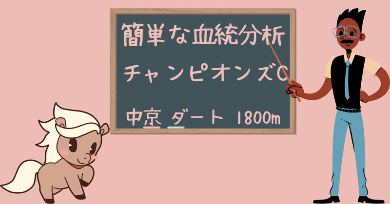 2022年 チャンピオンズカップの簡単な血統分析