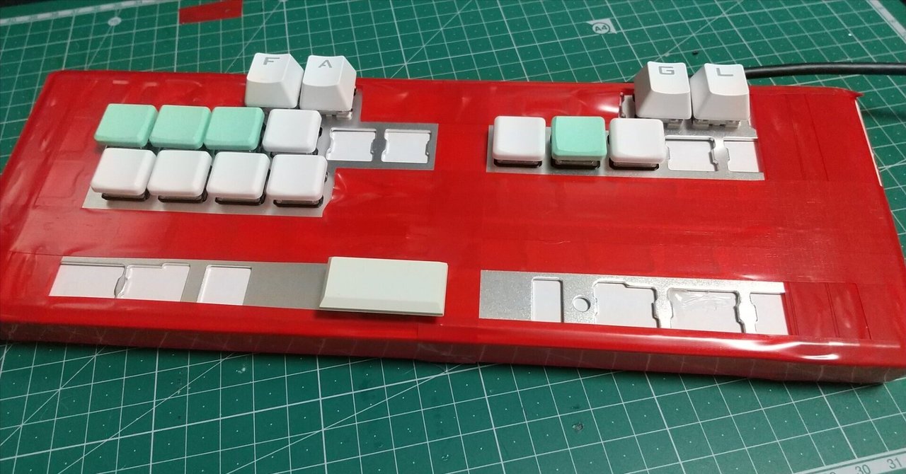 キーボード型のレバーレスコントローラーを作った｜ばご