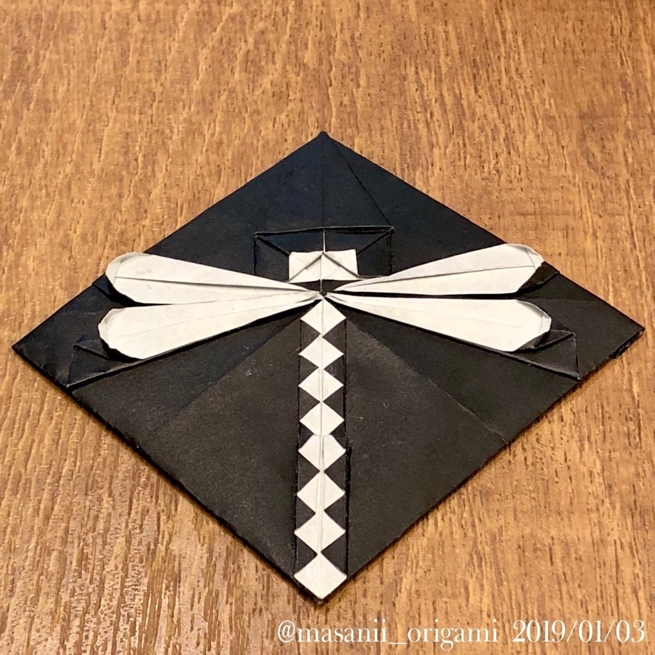 折り紙を 展開図 から作ってみよう Abrahamさんの トンボ に挑戦 まさにぃ Note