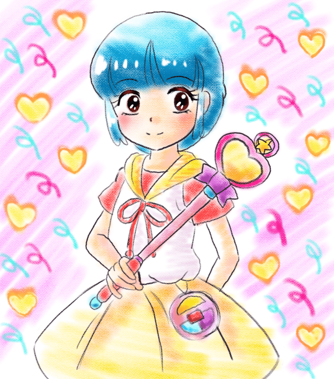 魔法の天使クリィミーマミのTVシリーズで実際に使用されたセル画森沢優