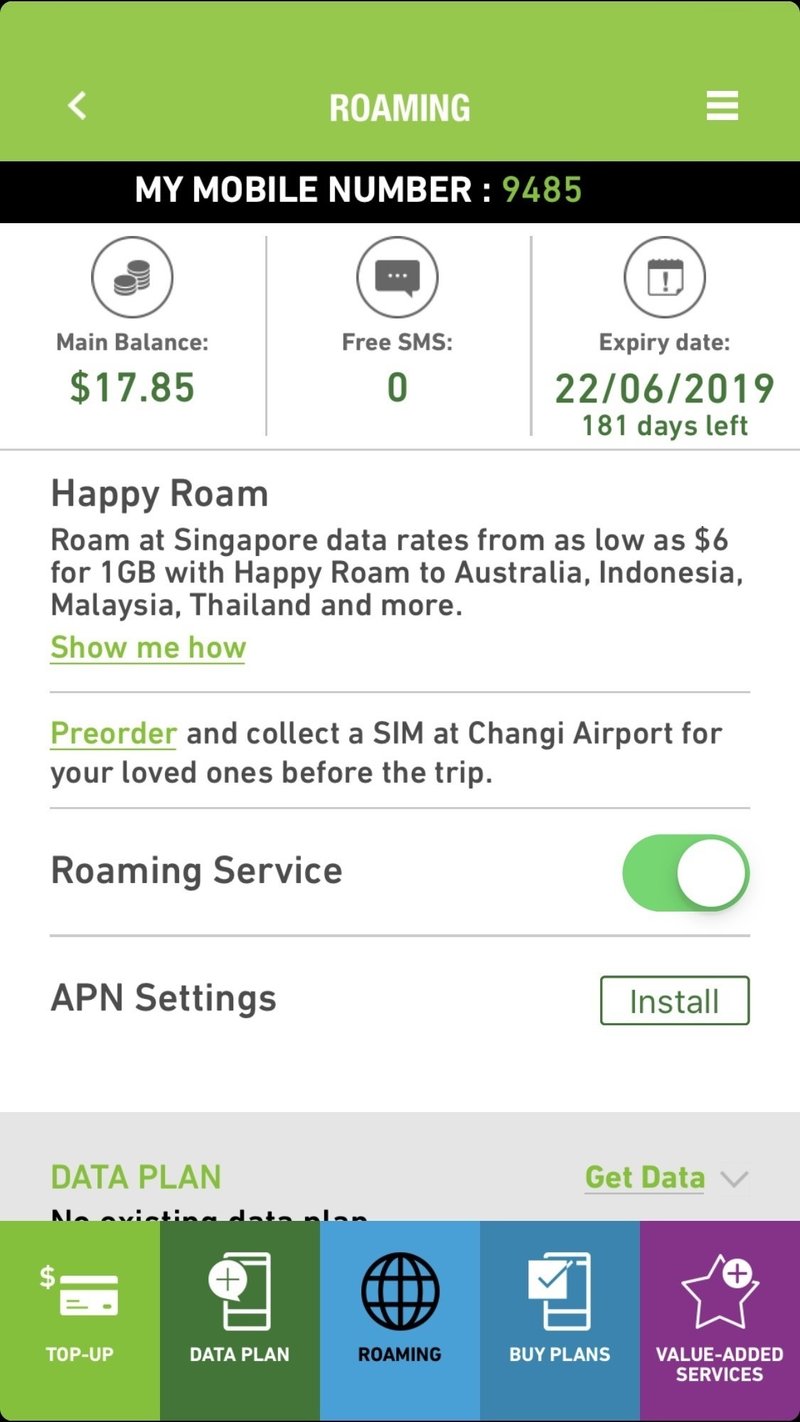 Starhub Sim Happy Roam 東南アジアなど世界18カ国対応ローミング 500円 1gb 半年間有効 オススメ Kawanet Note