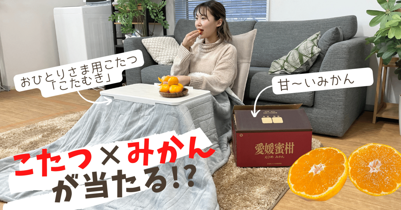 プレゼント】こたつ×みかんが当たる！Twitterキャンペーン！｜サンコー公式