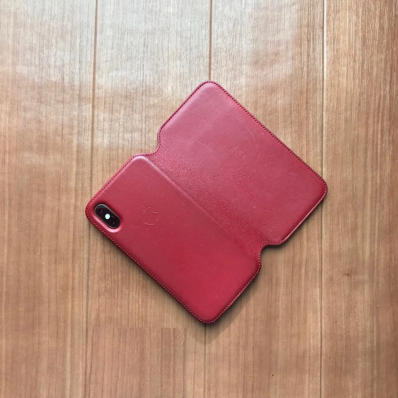 iPhone XS レザーフォリオ｜ねこさん