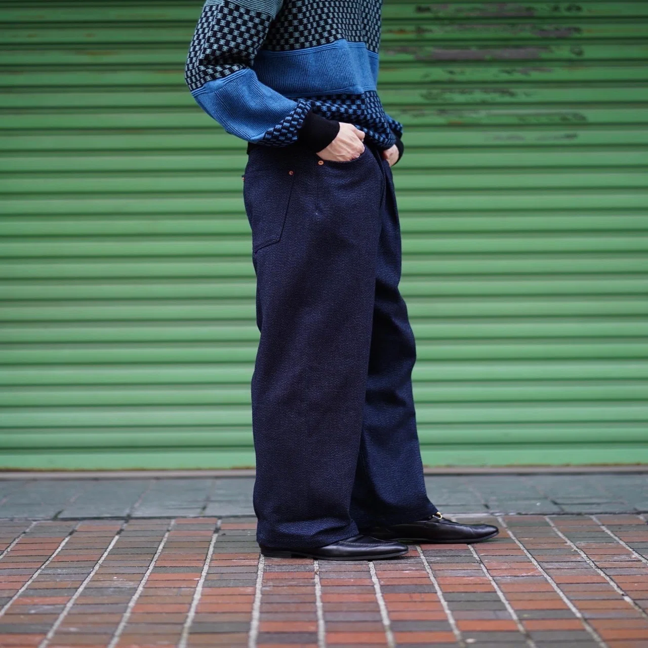 NICENESS B.BECK インディゴブルーデニムパンツサイズL