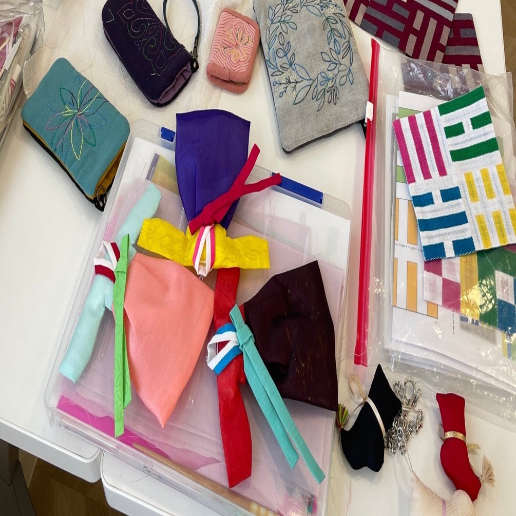 22 12 7 朝日カルチャー北九州でのポジャギ教室 Pojagi Sono Note