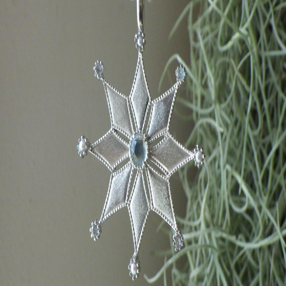 クリスマスカードボーダー雪の結晶