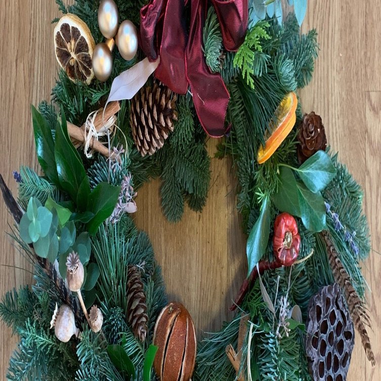 イギリスのクリスマスリース巡り｜アトリエ・グルマン クミコ料理教室