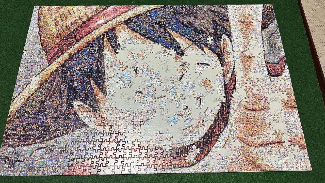 ♯3パズル日記 ワンピース モザイクアート【ルフィ】｜りょう