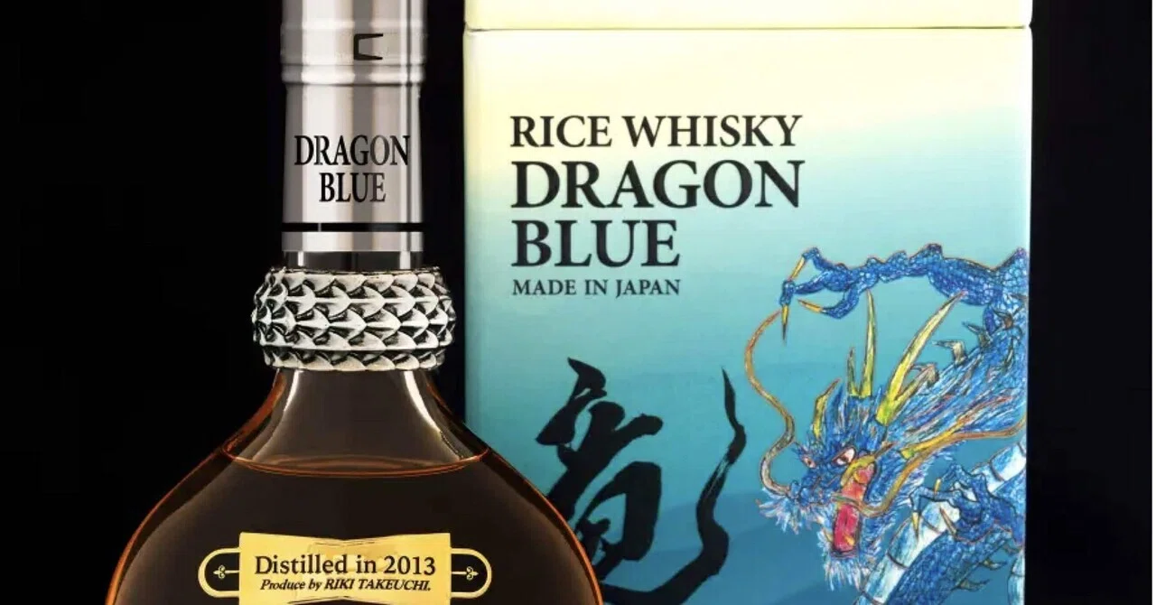 ライスウイスキー「DRAGON BLUE」新発売 俳優・映画プロデューサー 