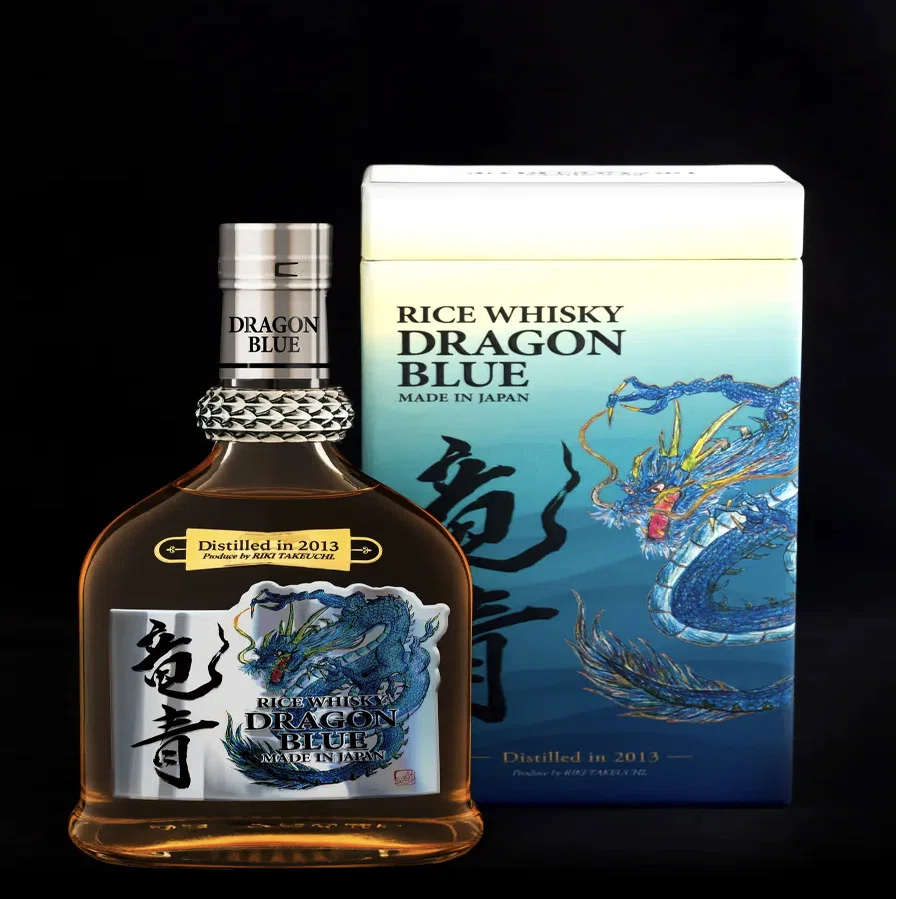 ライスウイスキー「DRAGON BLUE」新発売 俳優・映画プロデューサー