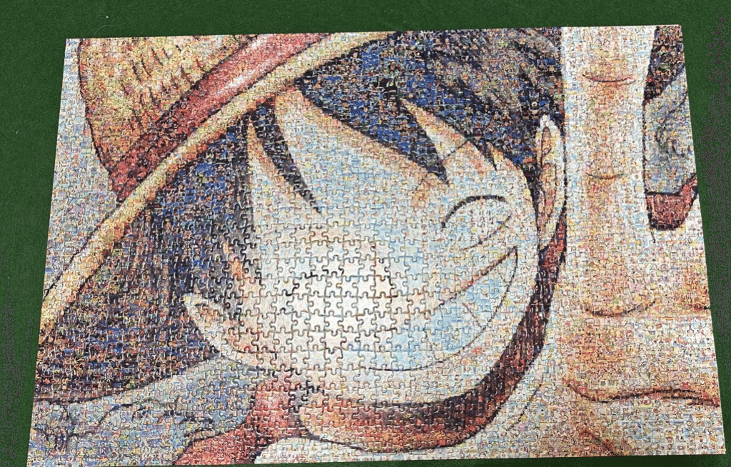 ♯3パズル日記 ワンピース モザイクアート【ルフィ】｜りょう