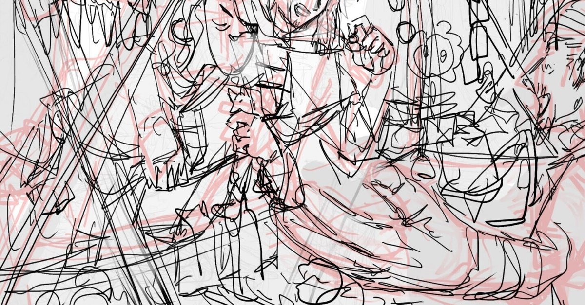 絵の勉強を1年本気でやってみた【第1課題：⑨】〜下書き修正〜｜53号室  